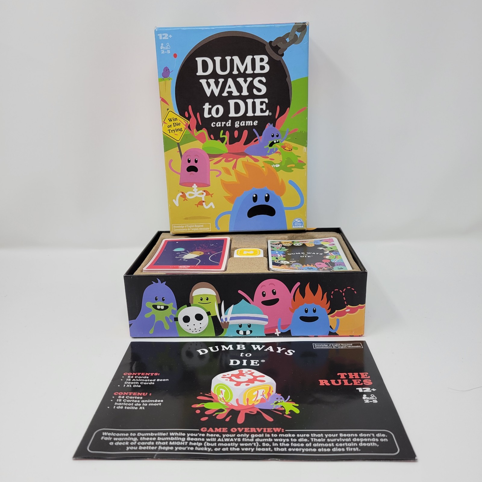 Dumb Ways to Die Card Game Survival Strategy 2-5 Players Ages 12+ Spin Master