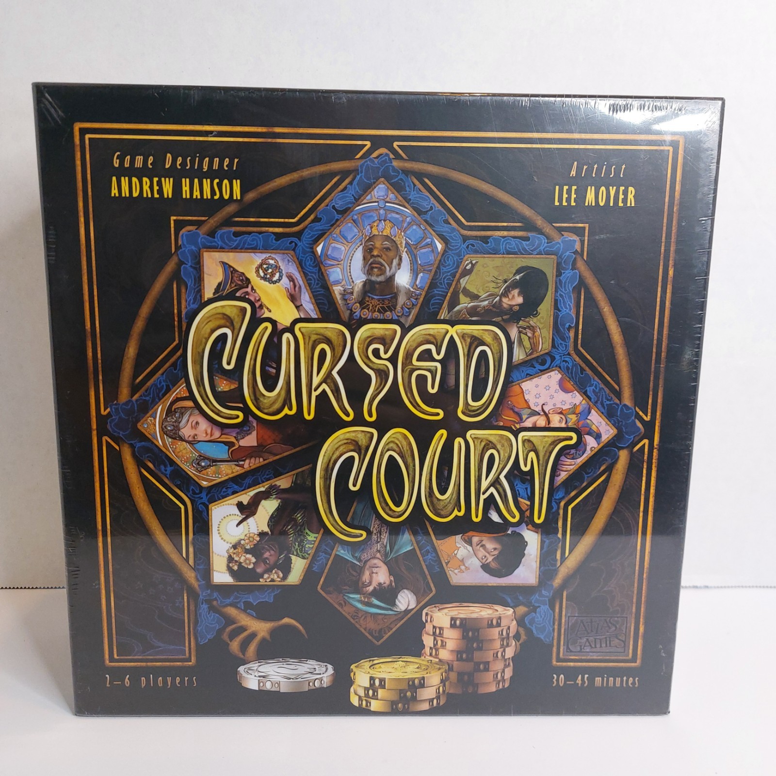 Cursed Court Board Game Atlas Games 2017 New Sealed Andrew Hanson Lee Moyer