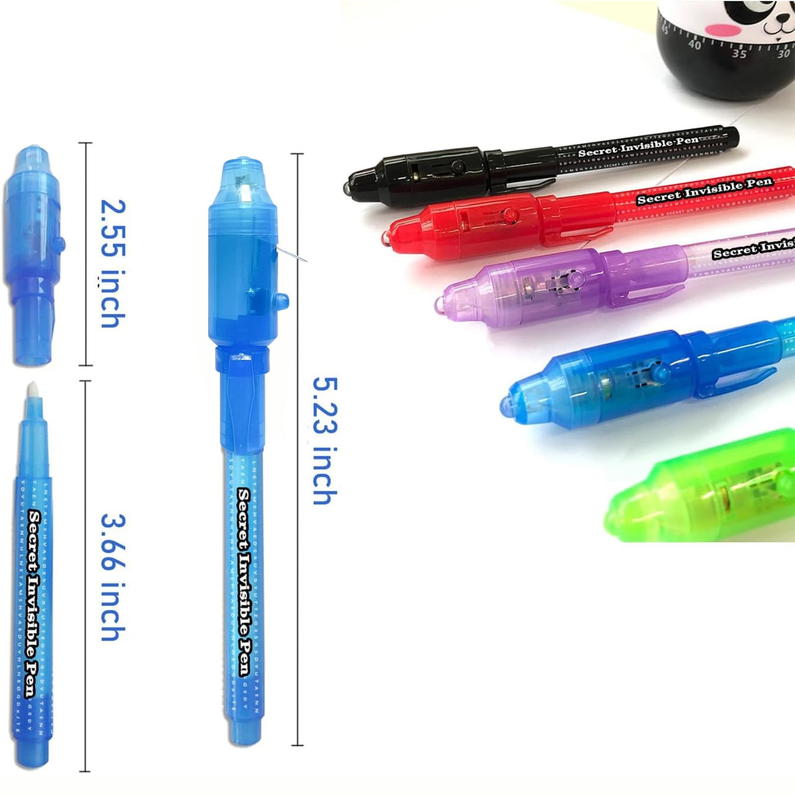 SCStyle Invisible Ink Pen 10Pcs with UV Light Magic Marker for Secret Message…