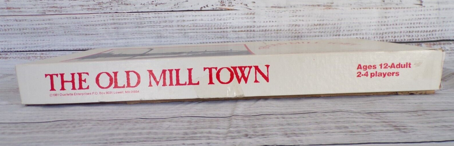 Vintage 1981 The Old Mill Town Board Game Lowell Massachusetts ~ Never Played!