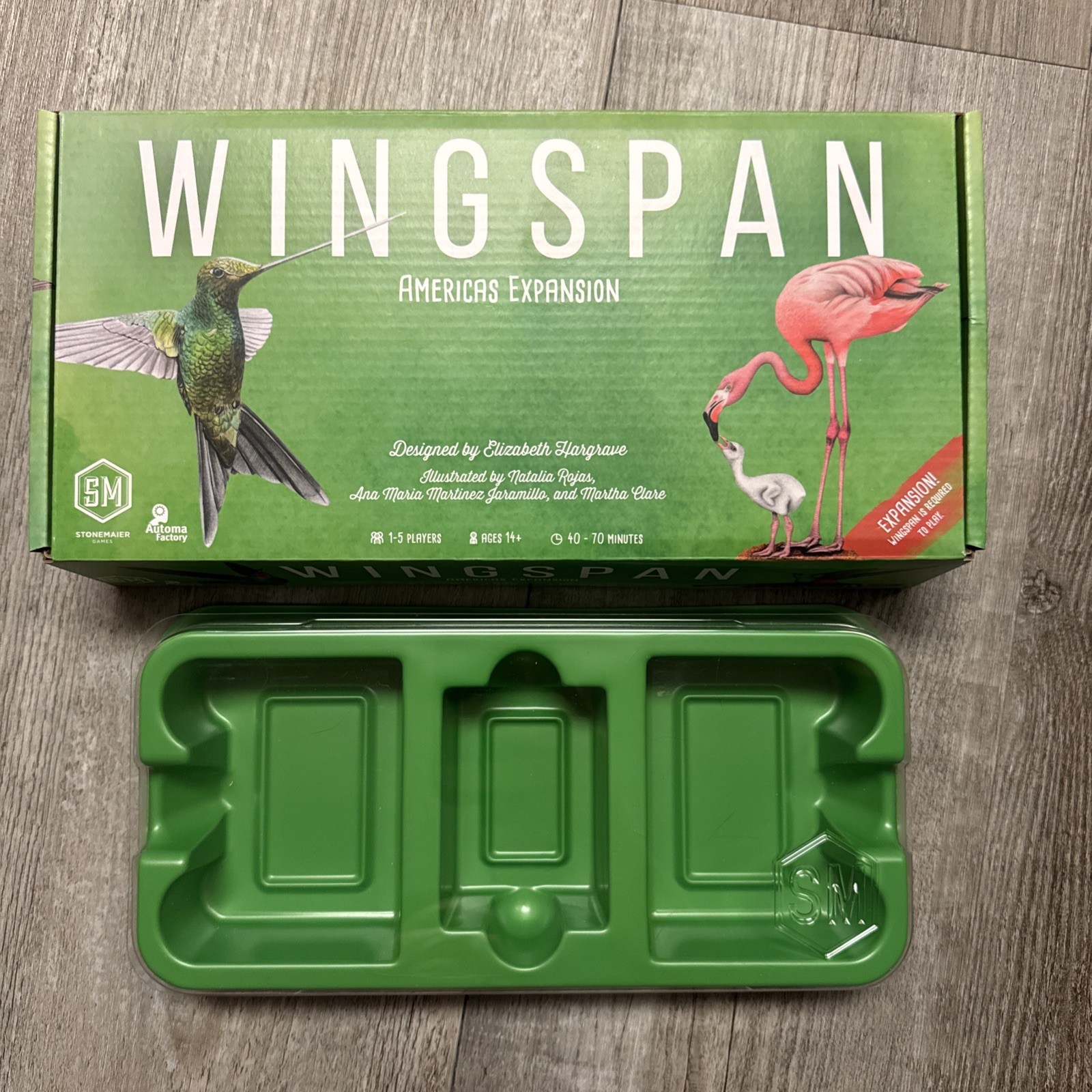 Wingspan: Americas Expansion Board Game by Stonemaier Games BOX & Organizer ONLY