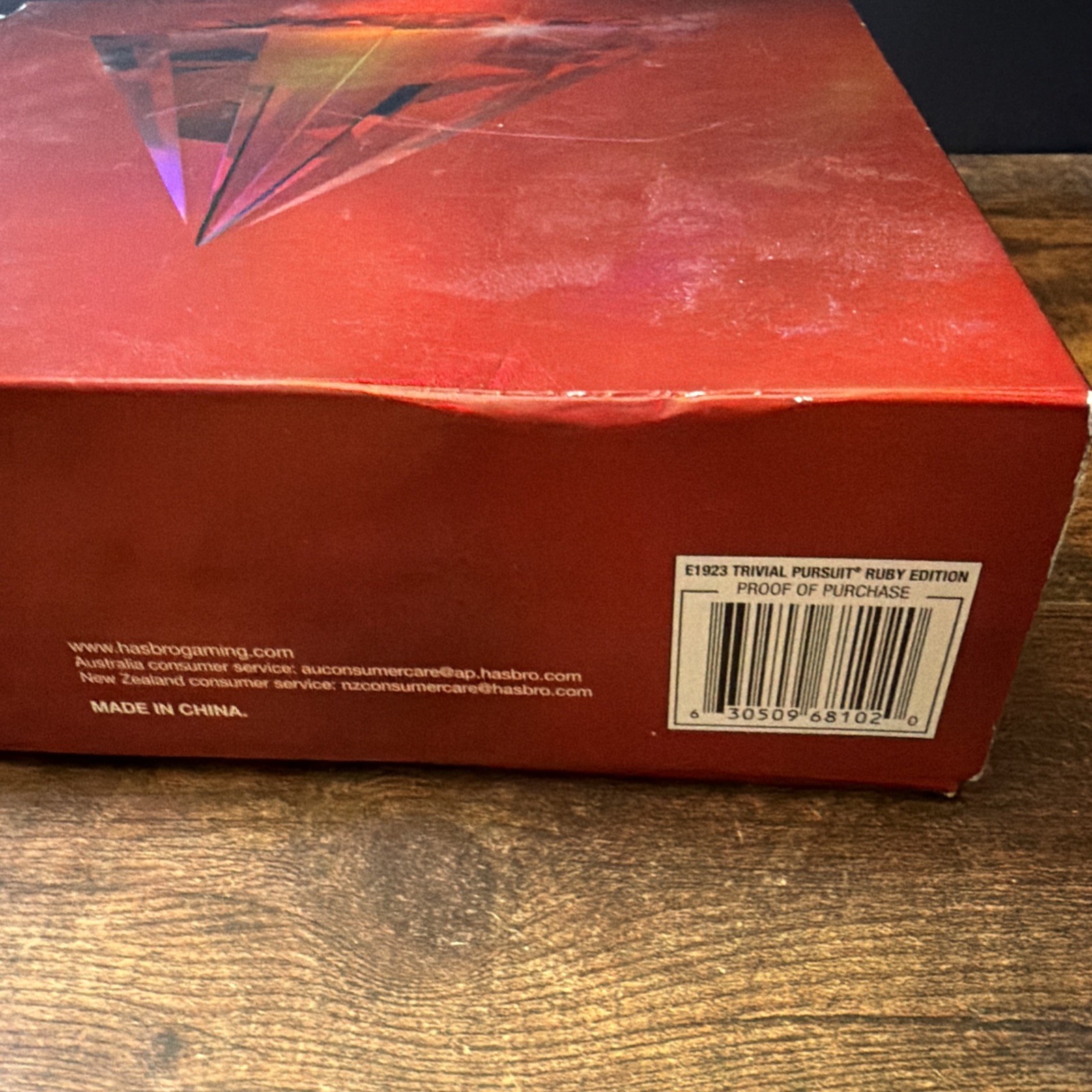 Trivial Pursuit 40th Anniversary Ruby Edition Board Game 100% Complete Set