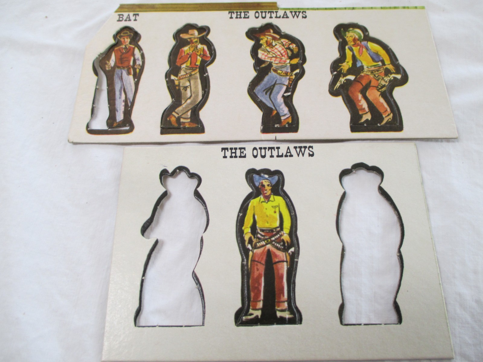 Vtg. BAT MASTERSON WESTERN BOARD GAME BY LOWELL 1958. May be Incomplete.