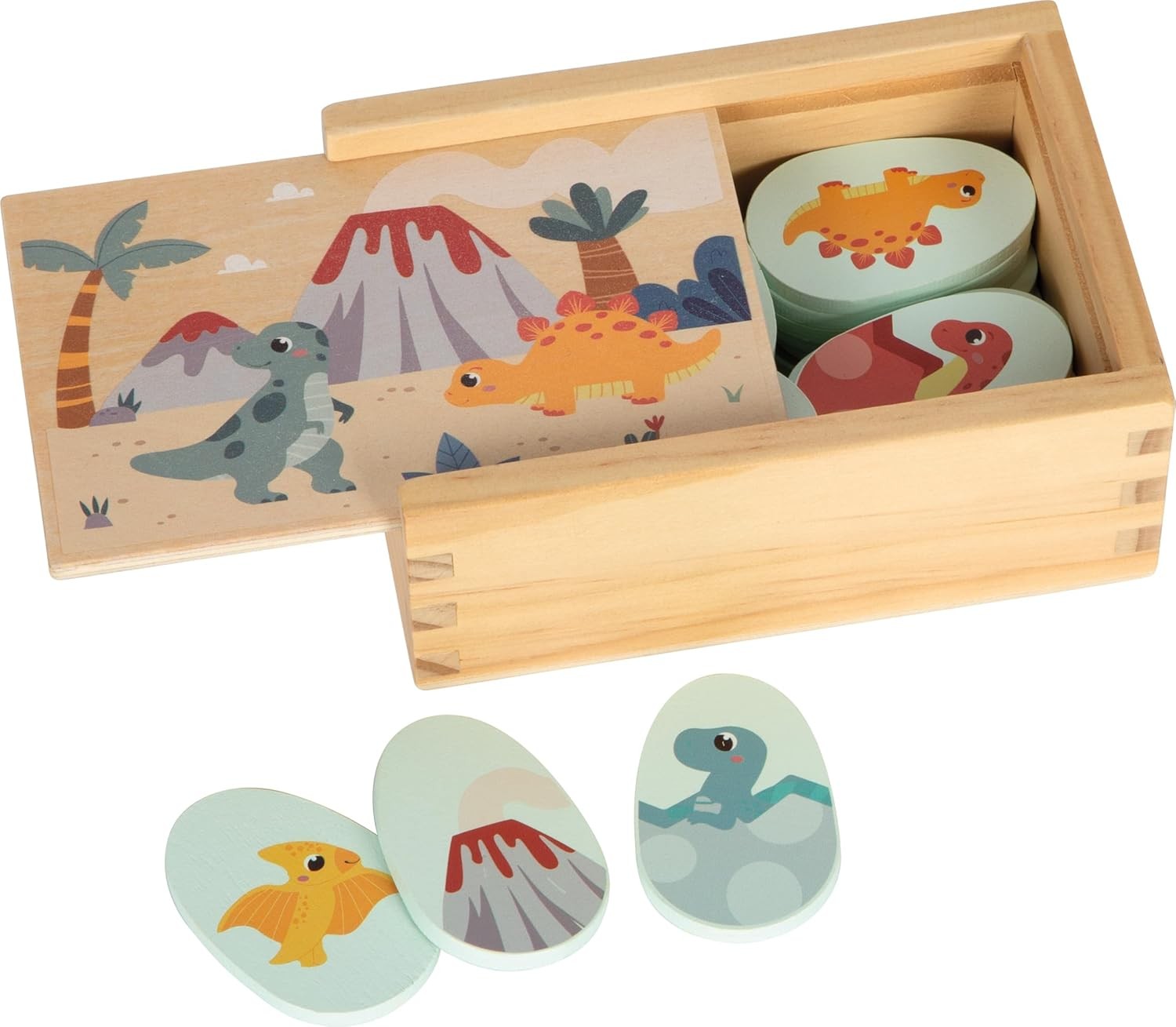 small foot Memory Dino, memory game made of FSC® 100%-certified wood, for kids a
