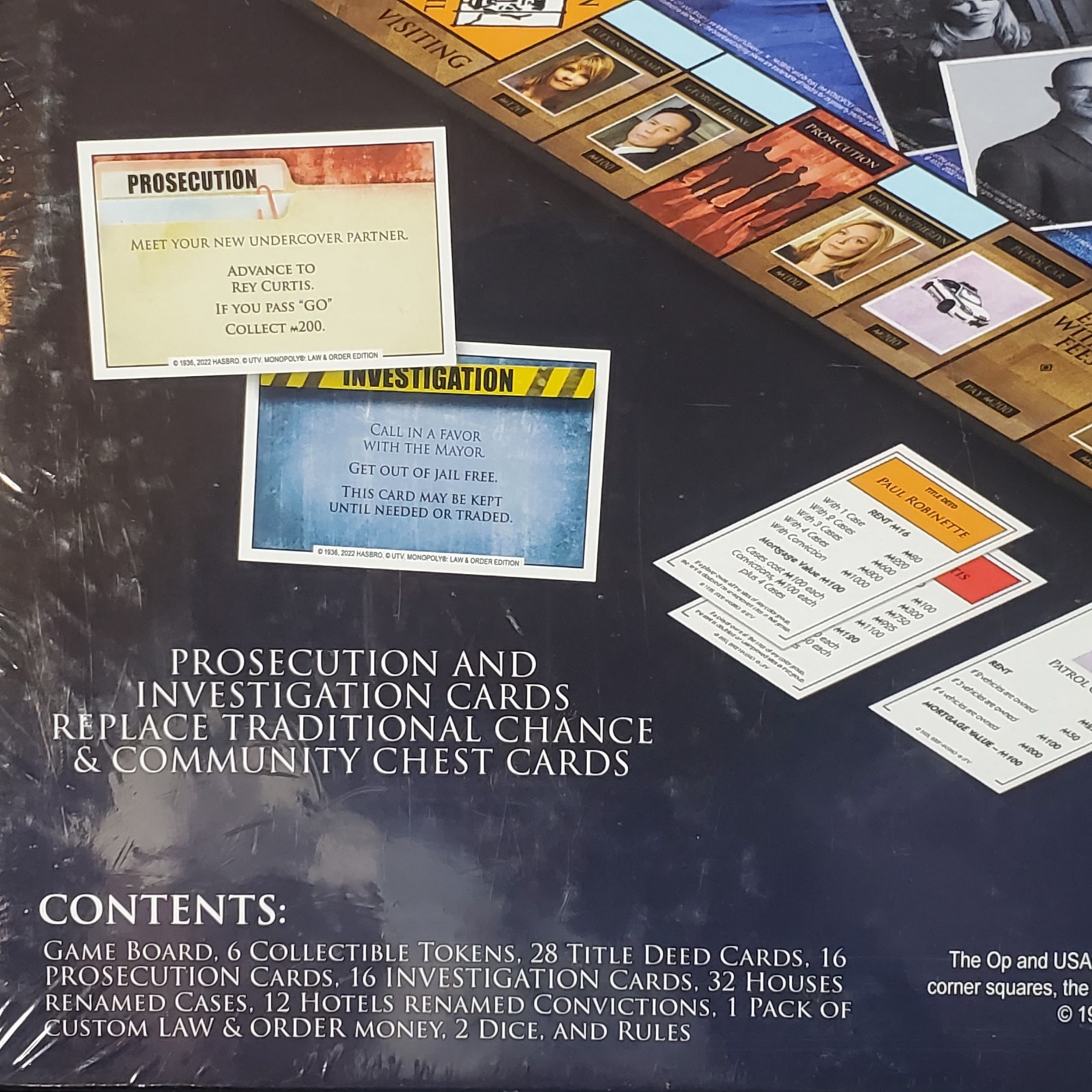 Monopoly Law and Order SVU Organized Crime Board Game SEALED Hasbro USAopoly