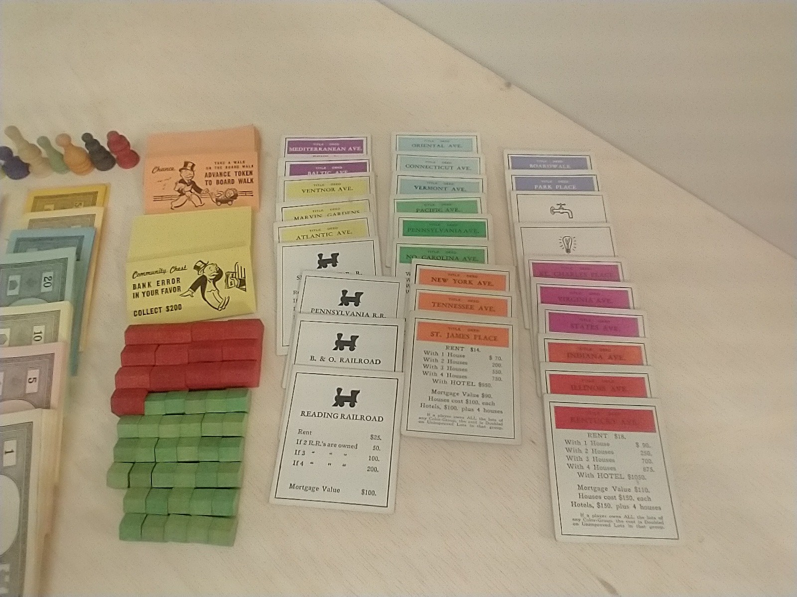 Vintage 1950’S Monopoly Popular Edition Parker Bros./ FLINCH 1938/