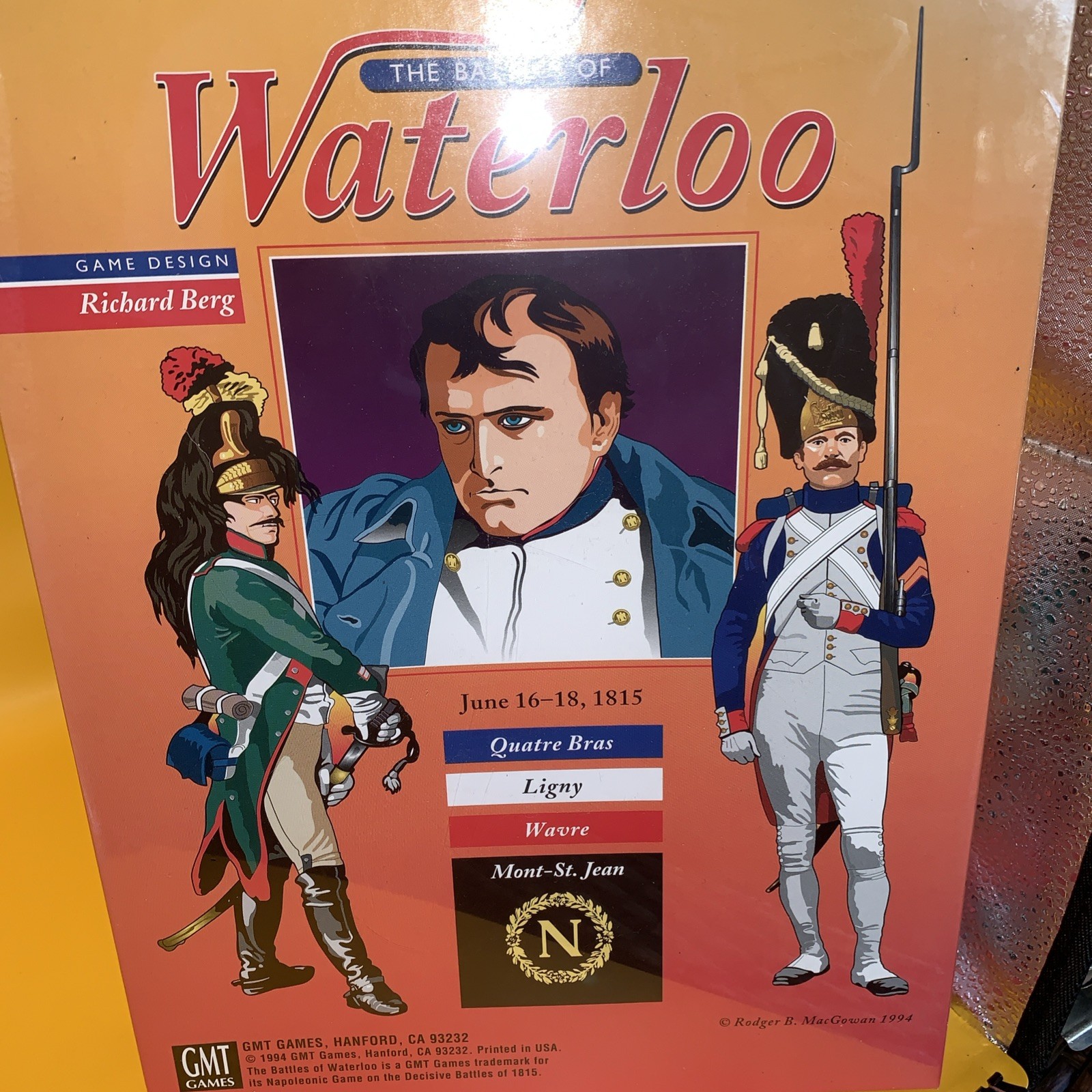 GMT 1994 – The Battles of WATERLOO game – June 16-18 1815 Napoleon UNPUNCHED