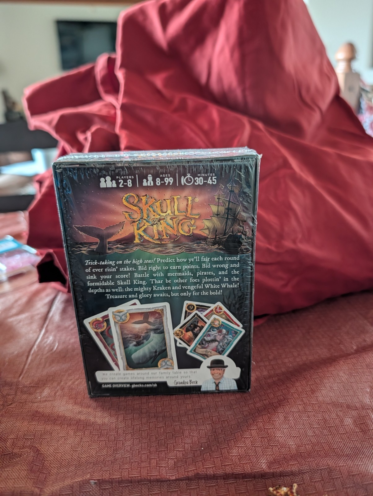 Grandpa Becks Games, Skull King Open Box Never Played factory Sealed Cards