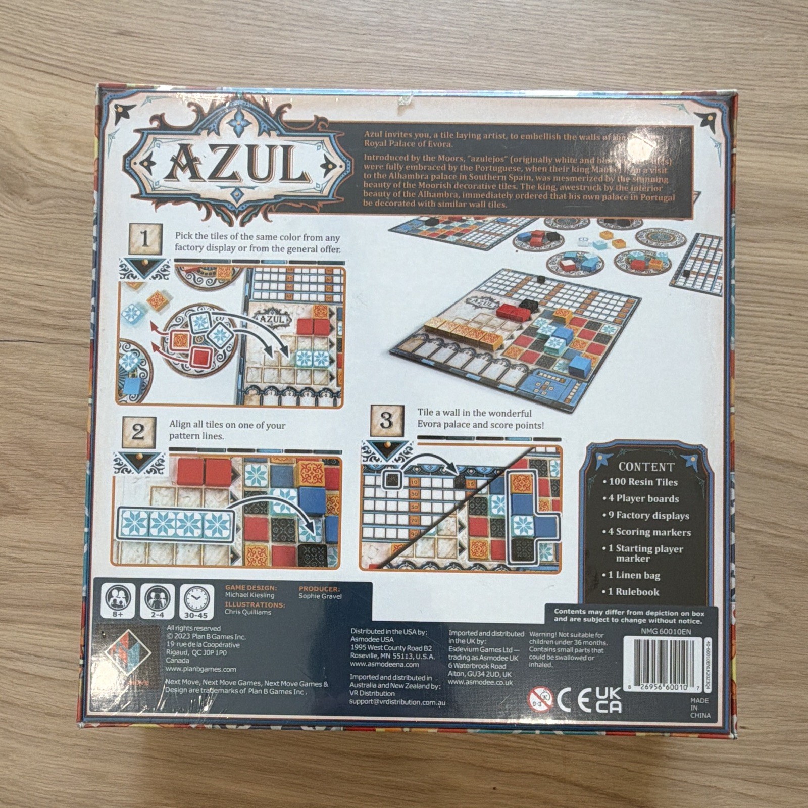 Next Move Azul Strategy Board Game Complete 2-4 Players Ages 8+ 2023 NMG60010EN