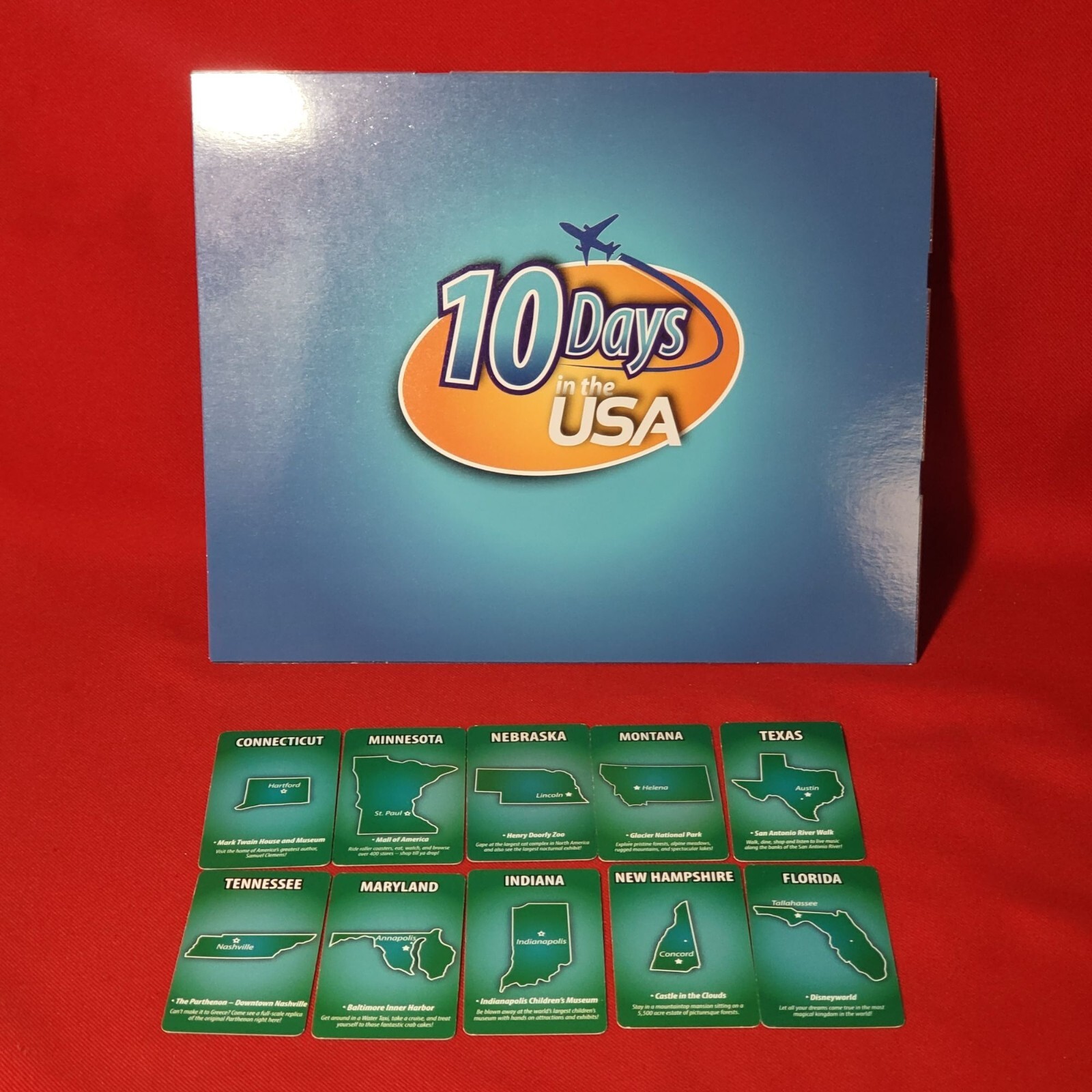 10 Days in the USA Family Board Game Every Game is a New Vacation