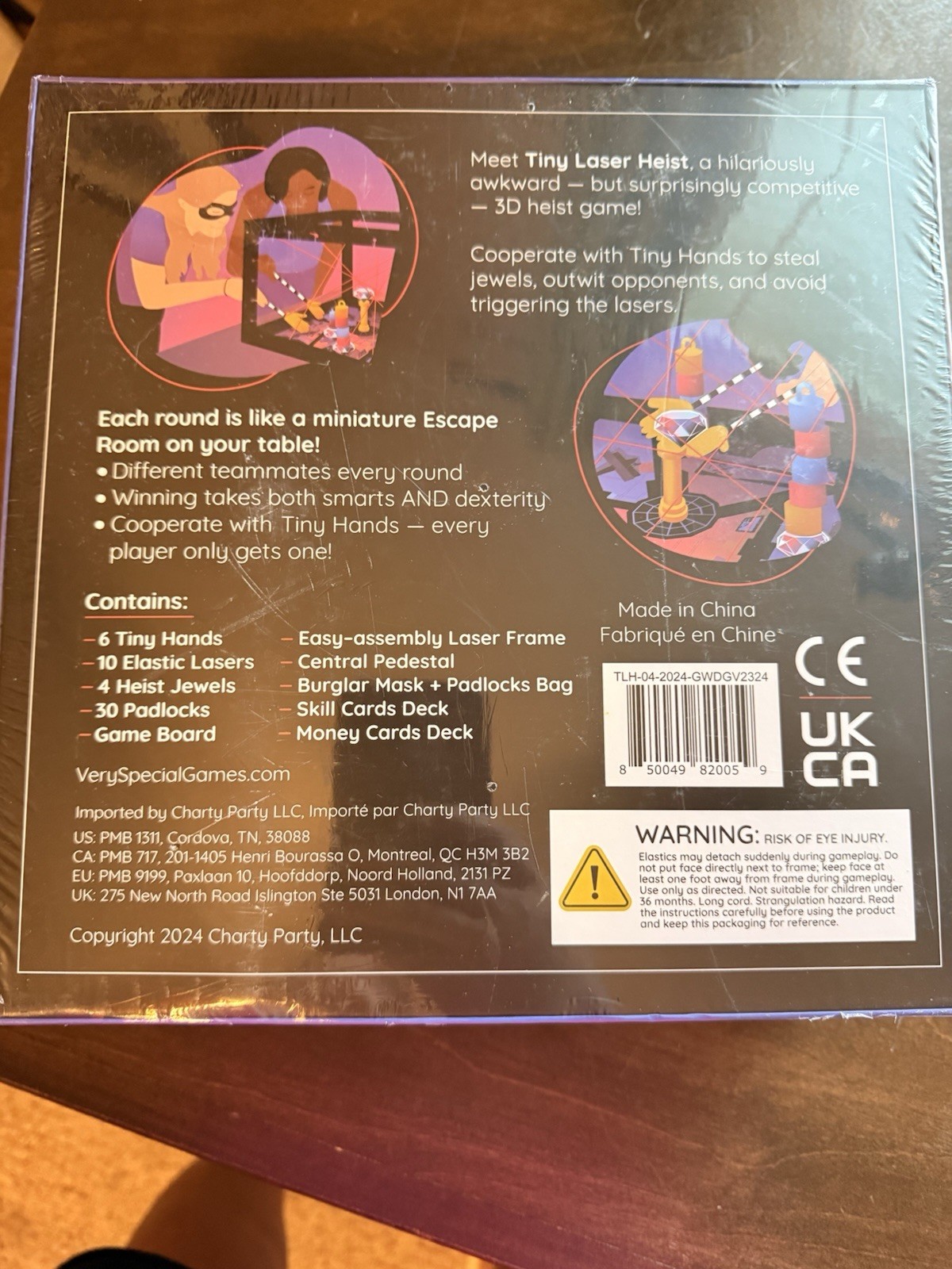 Tiny Laser Heist Hilariously Awkward 3D Board Game New Sealed Never Played