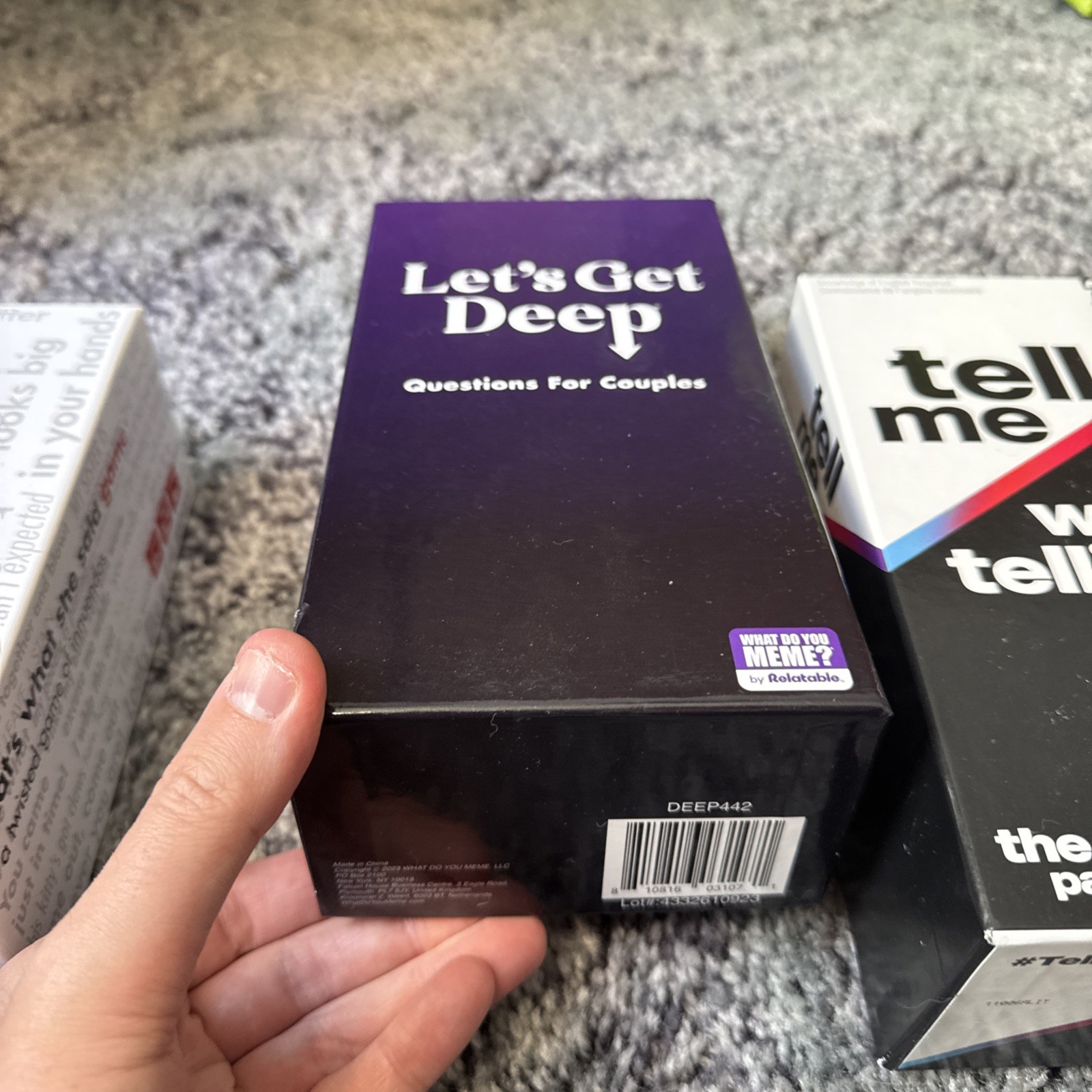 Board Games Lot Of 3 Tell Me Without… Let’s Get Deep and That’s What She Said