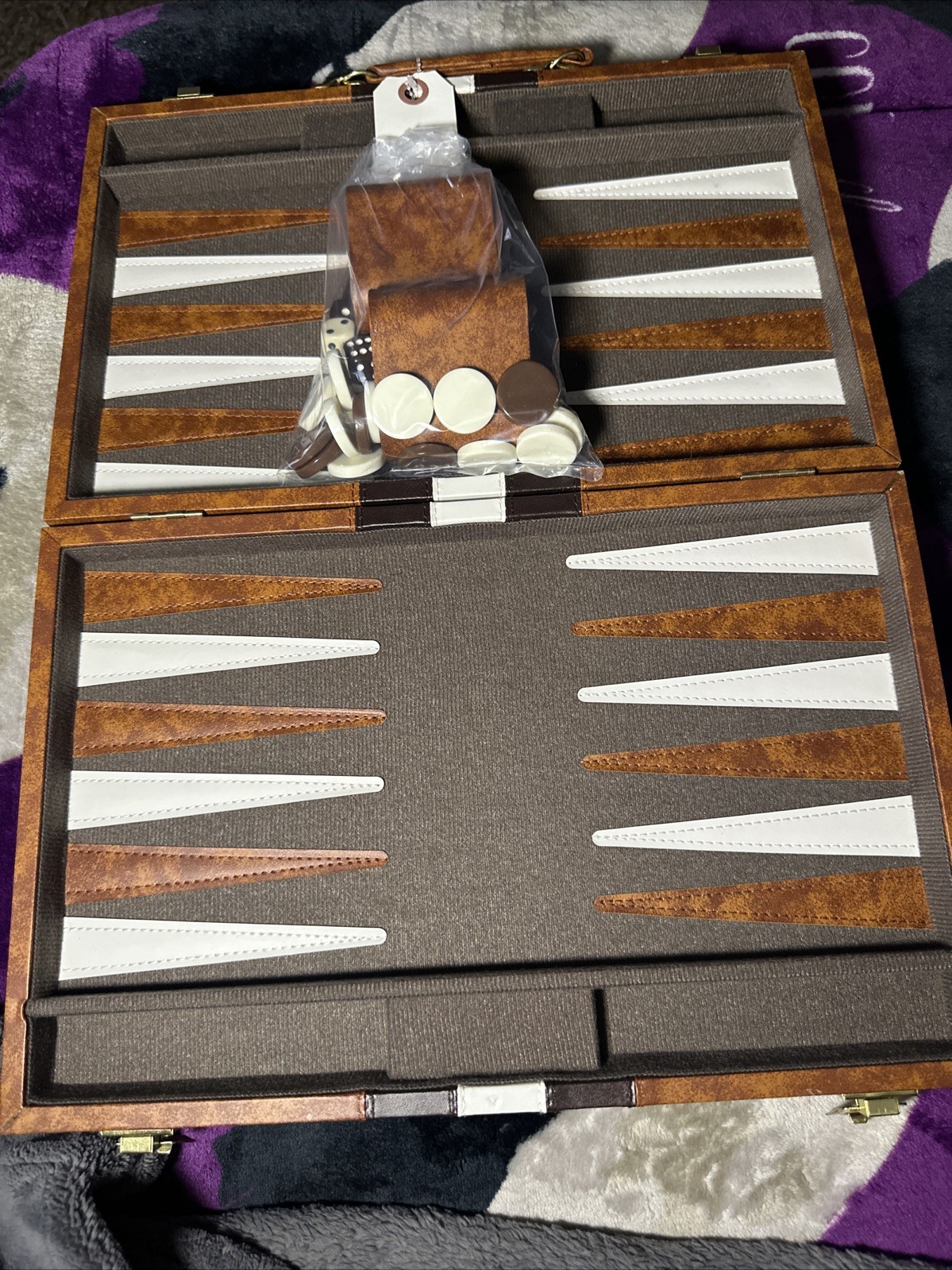 Backgammon Set With Case Well Taken Care Of Complete Set Pre Owned