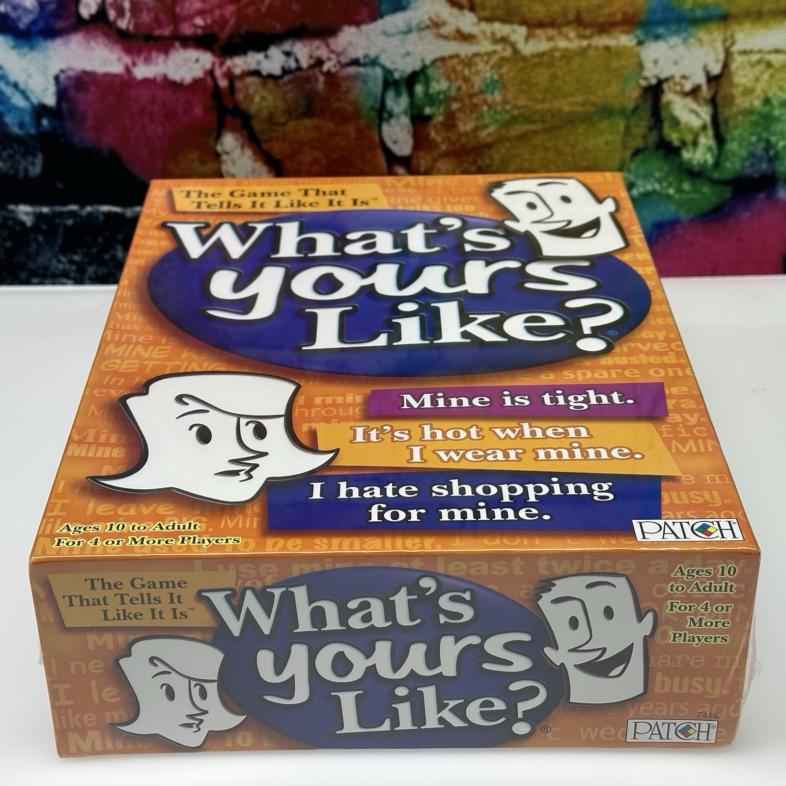 What’s Yours Like? PATCH 2007 Fun Laughs Family Party Game Ages 10+ Sealed NEW!