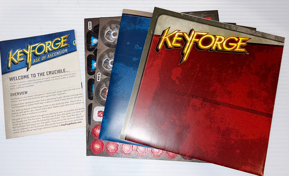 Fantasy Flight Keyforge Call Of The Archons & Age Of Ascension Games. Unused!