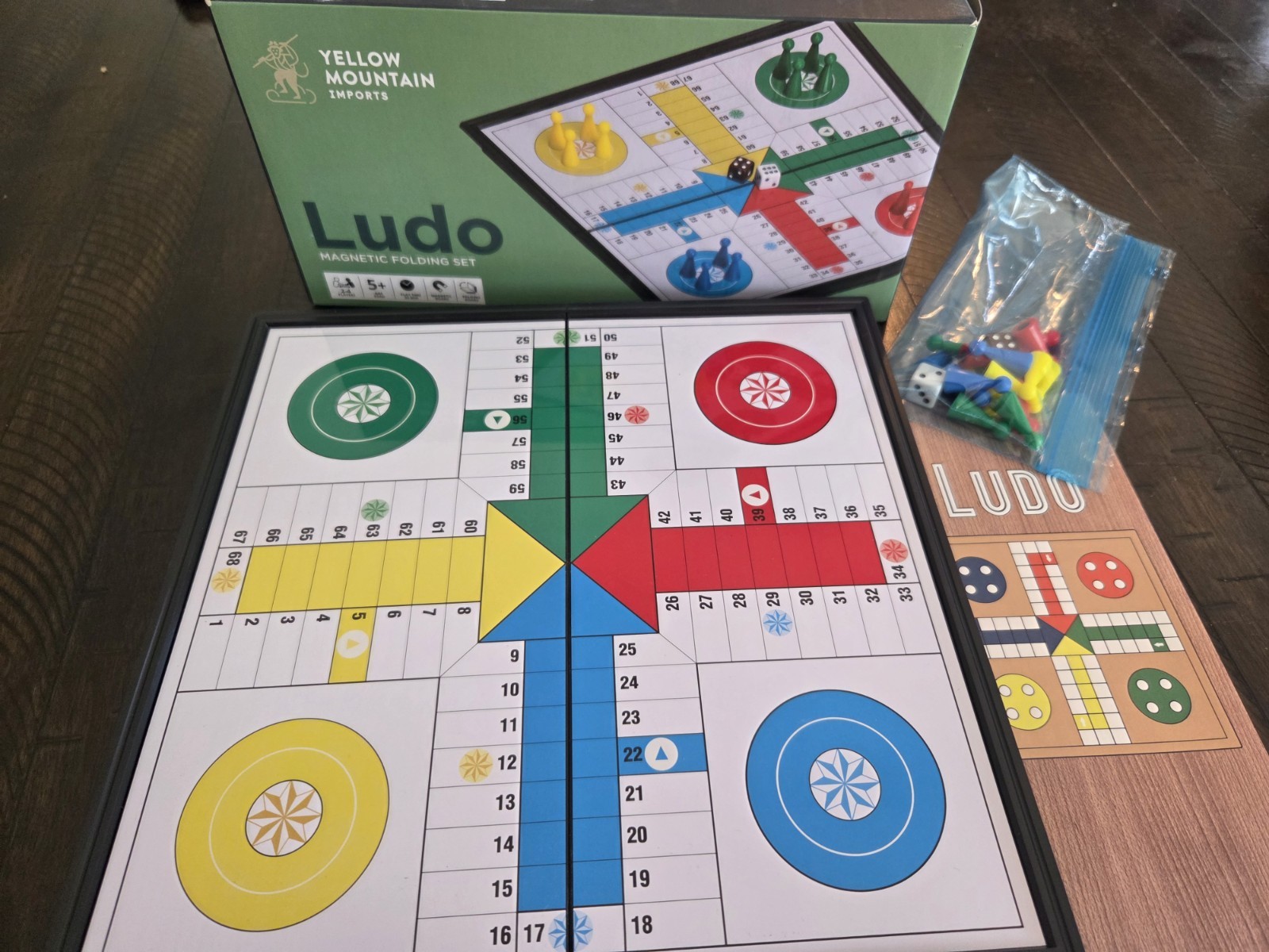 Magnetic Ludo Traditional Board Game 10×10 Folding Travel Game