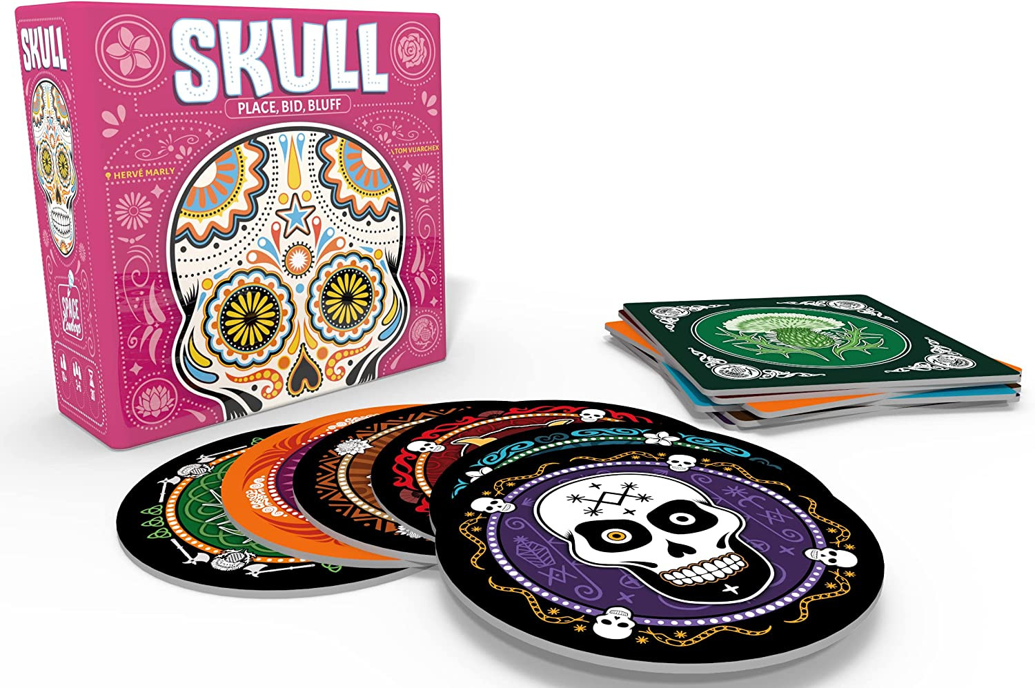 Asmodee Skull Party Game – Fun Bluffing & Strategy for Family Game Night