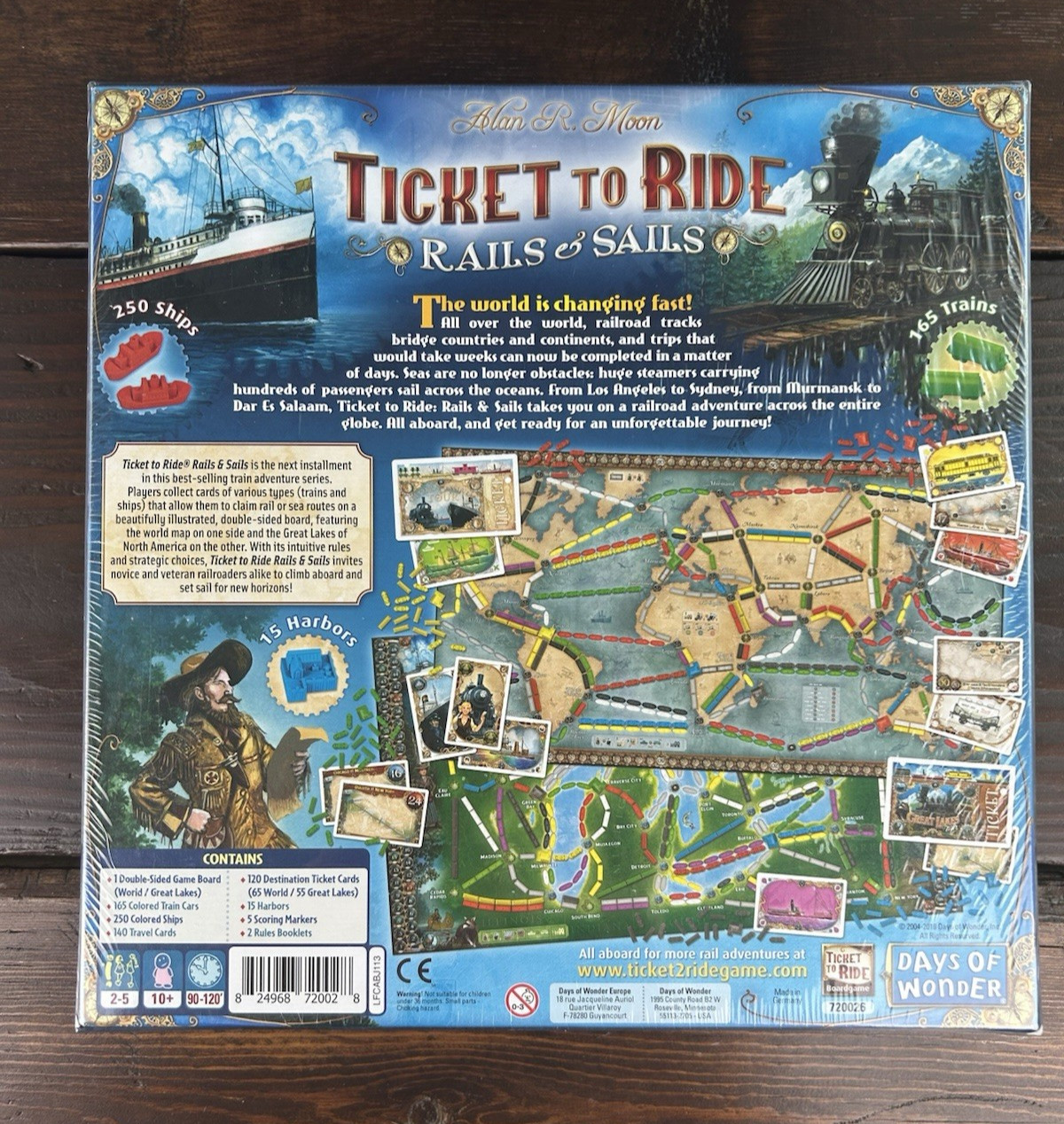 Days of Wonder Ticket to Ride Rails & Sails Board Game NEW SEALED