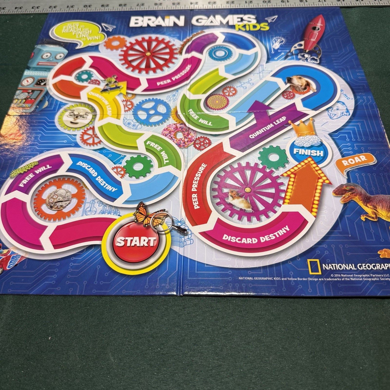 Brain Games Kids Board Game National Geographic Complete-Free Shipping