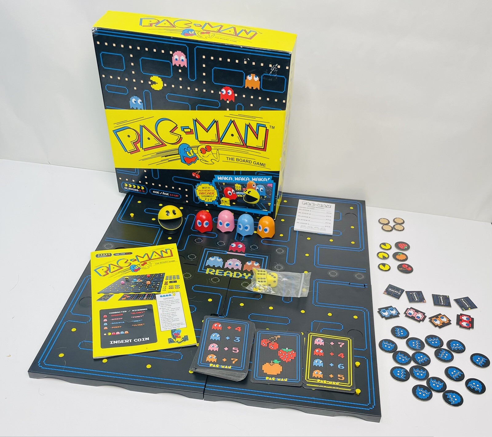 Pac Man Board Game Classic Arcade Sounds Buffalo Games 2019 Complete