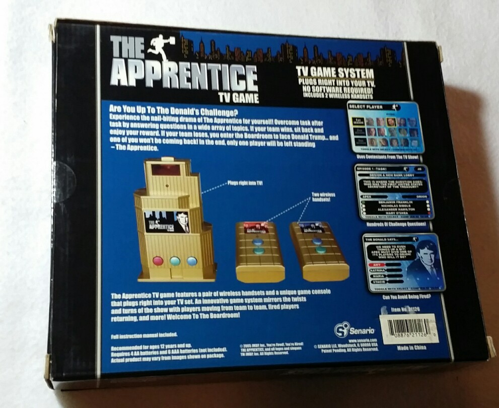 New bnib The Apprentice Game You’re Fired Donald Trump Plug and Play Video Game