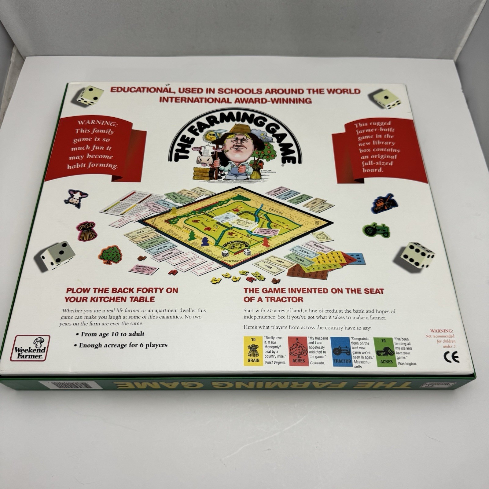 The Farming Game Harvest the Fun! | 100% COMPLETE Excellent Condition 1996