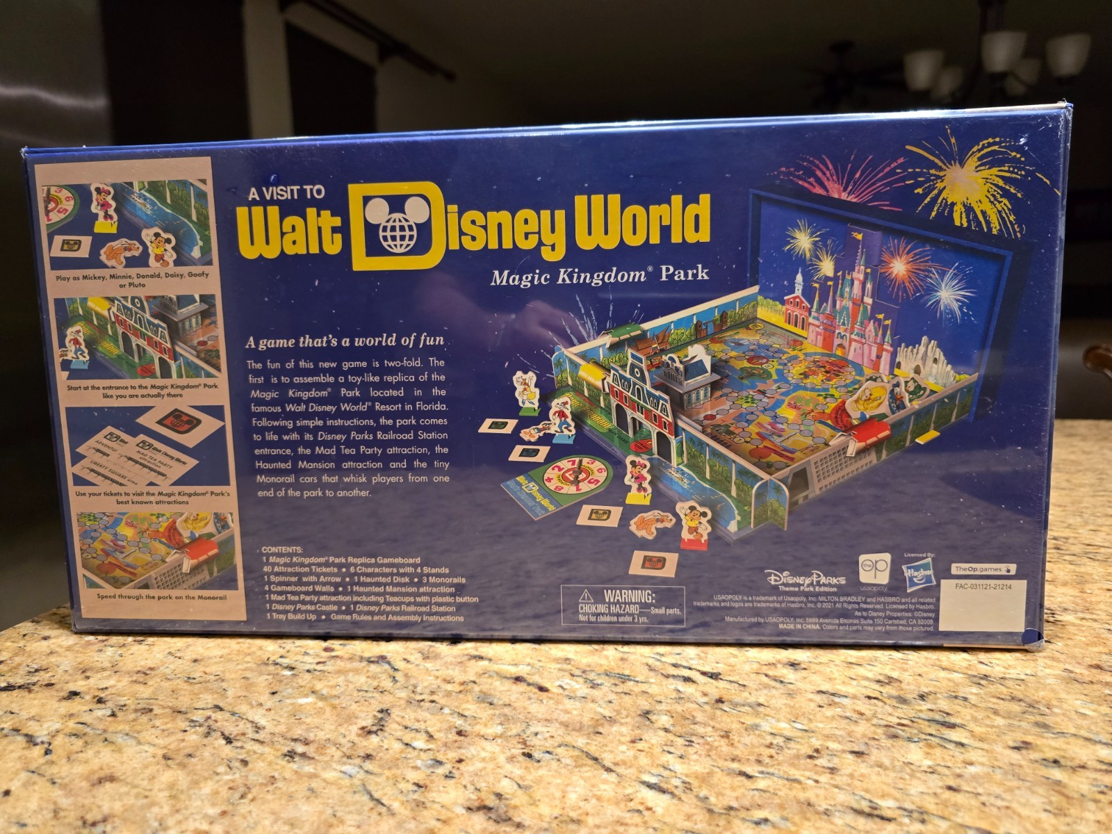 Disney Parks Board Game A Visit To Walt Disney World Magic Kingdom Park 2021