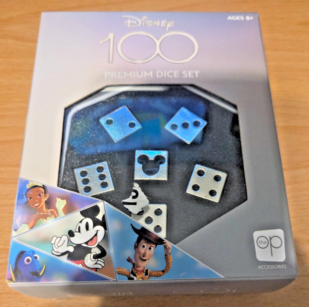 Disney 100 Premium Dice Set (The OP Accessories) New, Sealed