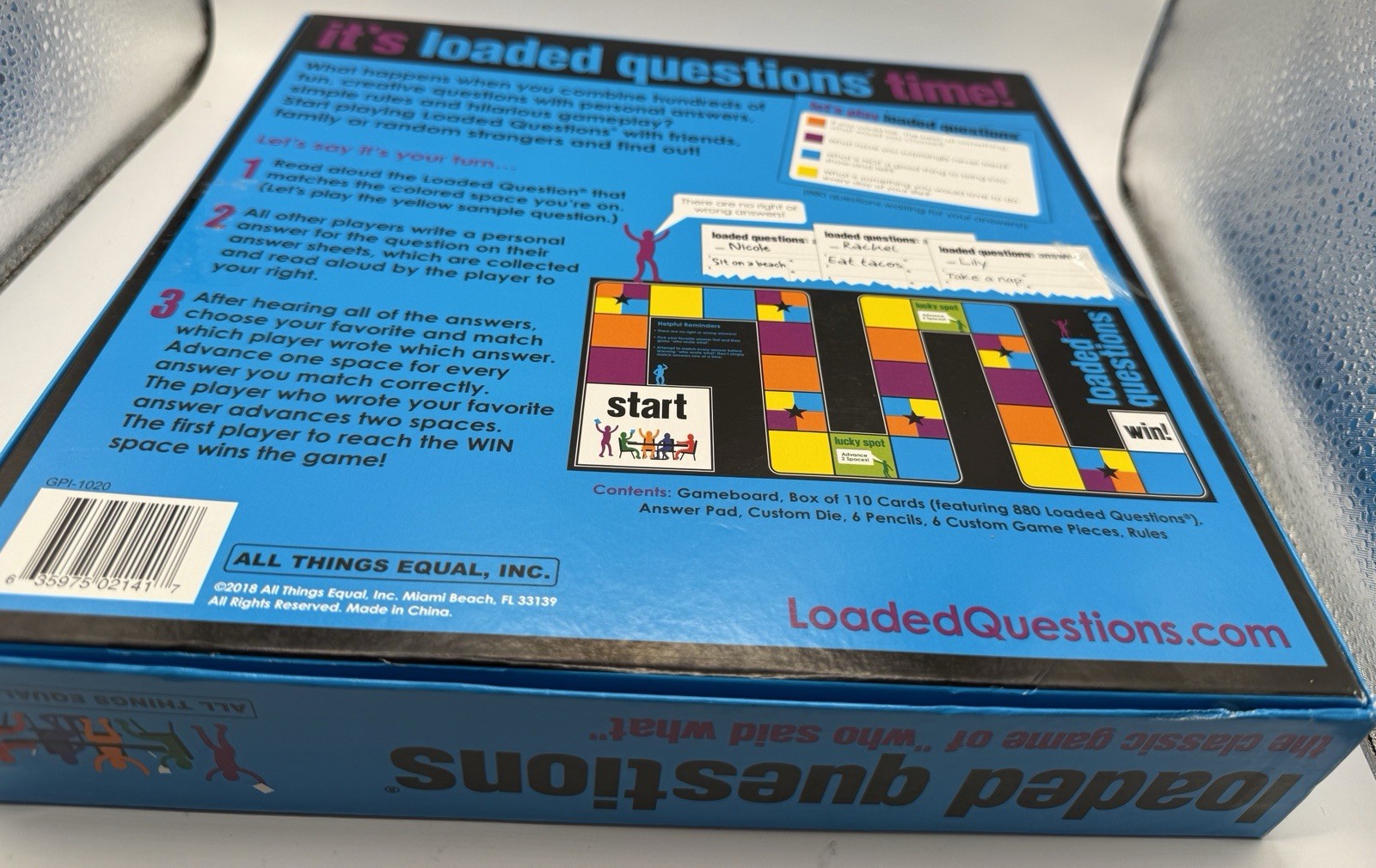 Loaded Questions Family & Party Trivia Board Game Almost Complete READ!