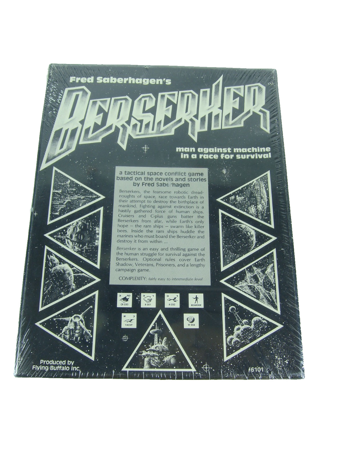 Fred Saberhagen’s BERSERKER Sci-Fi Board Game Flying Buffalo 2 Edition SEALED