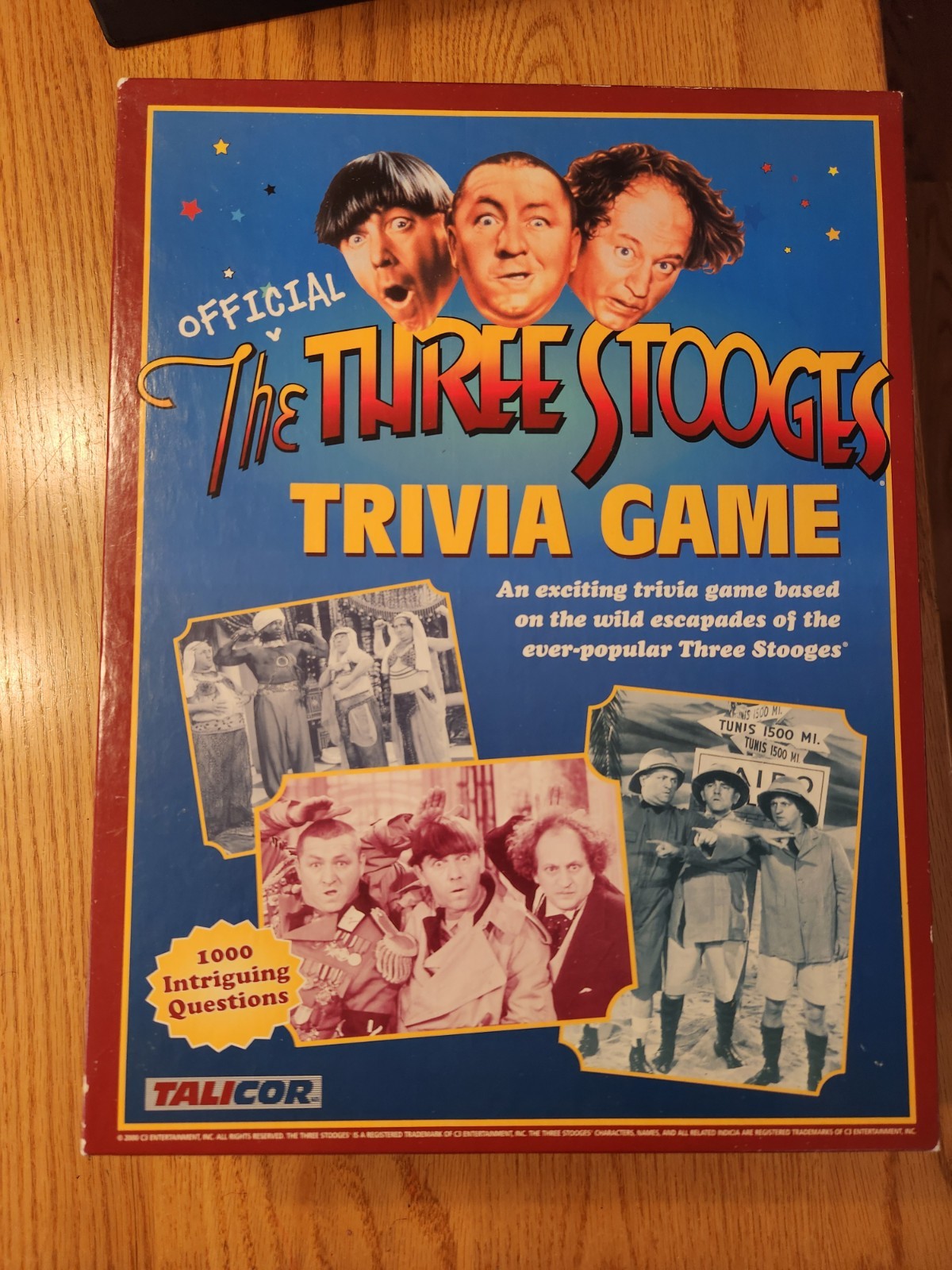 The Official Three Stooges Trivia Game 2000 By Talicor Mo Larry Curly Nyuk Nyuk