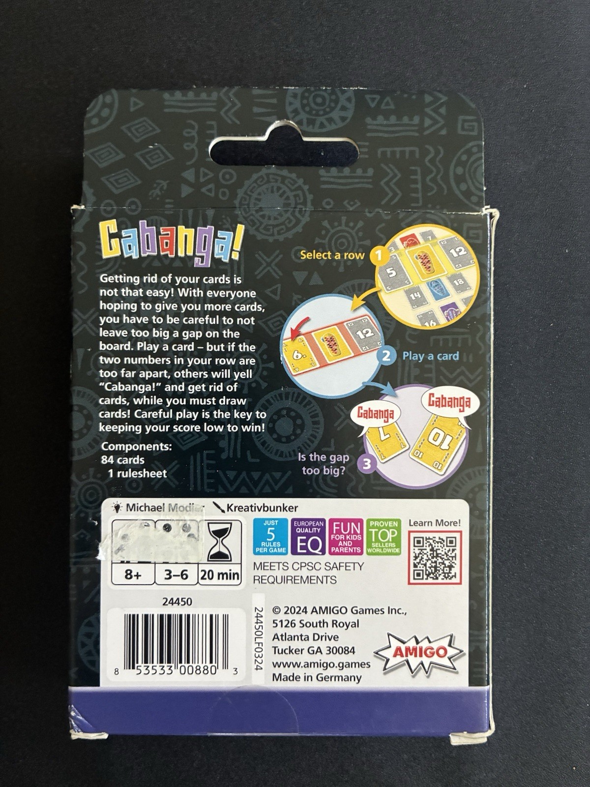 Amigo Cabanga! Card Game New Sealed Fast Party Game Fun