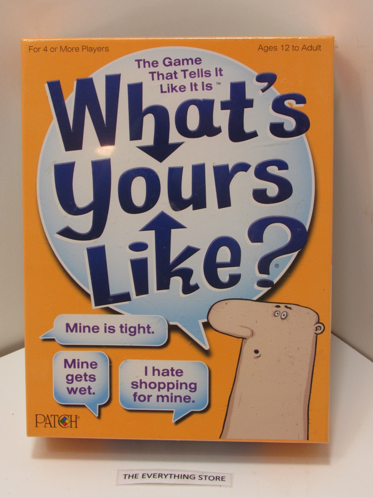 PATCH WHAT`S YOURS LIKE? THE CLEVER WITTY OUTRAGEOUS GAME NEW SEALED FREE SHIP
