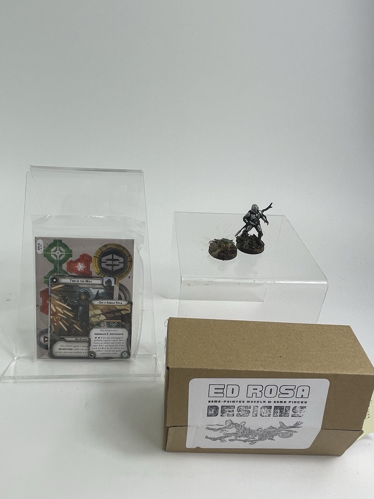 Hand Painted Star Wars Legion Din Djarin & Grogu Operative Expansion AMG SWL98