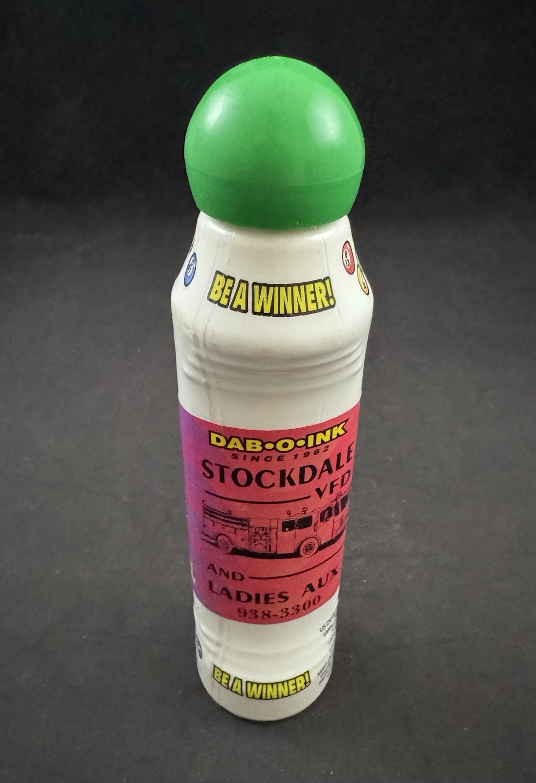 Vintage Dab-O-Ink Stockdale VFD Bingo Dauber – Made in USA