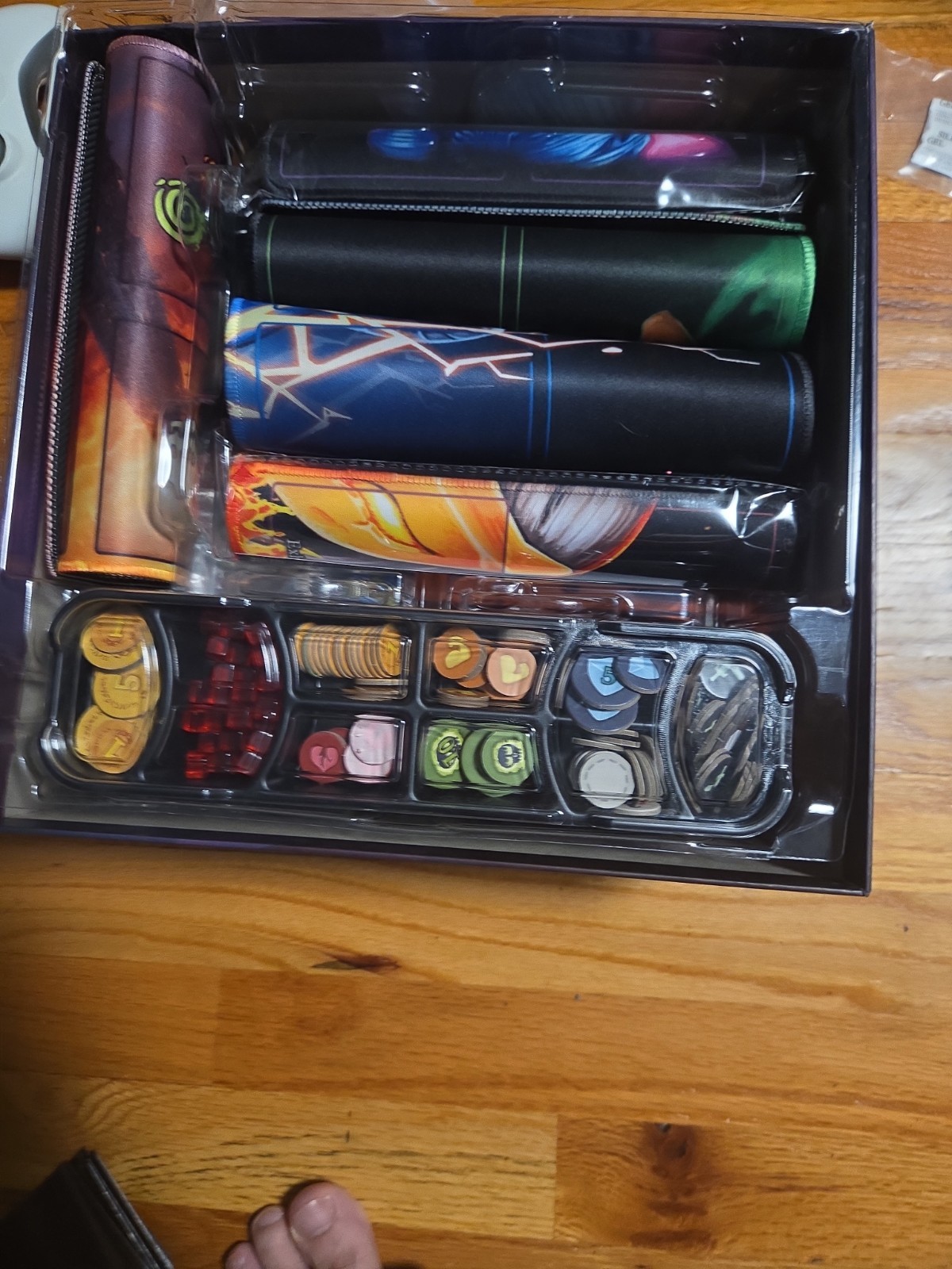 Slay the Spire The Board Game Collector’s Edition Open Box With Metal Coins