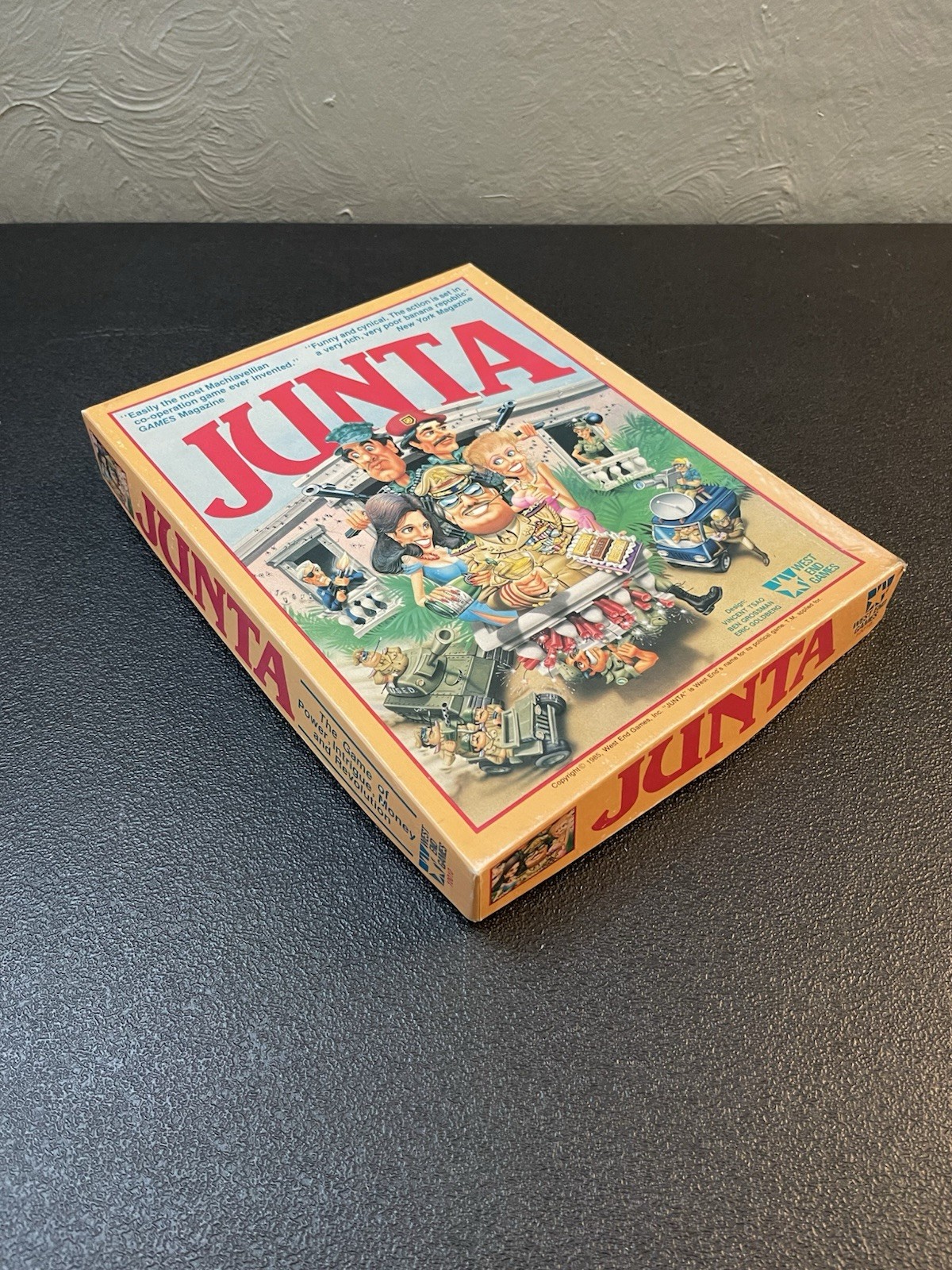Junta 1985 Board Game West End Games Complete Unpunched Never Played FREE SHIP!!