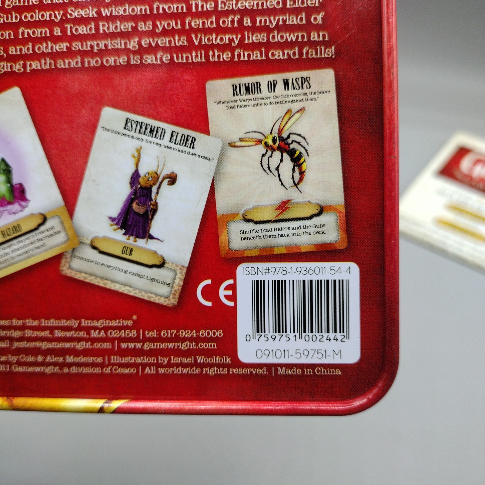 Gamewright Gubs A Game of Wit & Luck Card Game Tin 100% Complete w/ Rules 2011