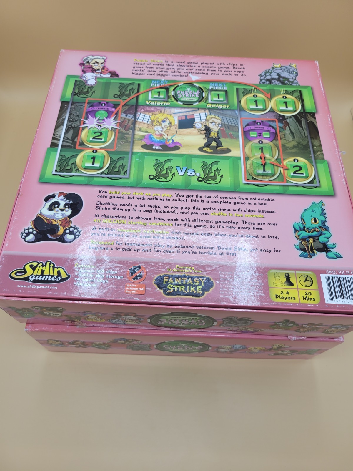 Puzzle Strike: Bag of Chips and upgrade pack by Sirlin 2nd And 3rd Set Used Read