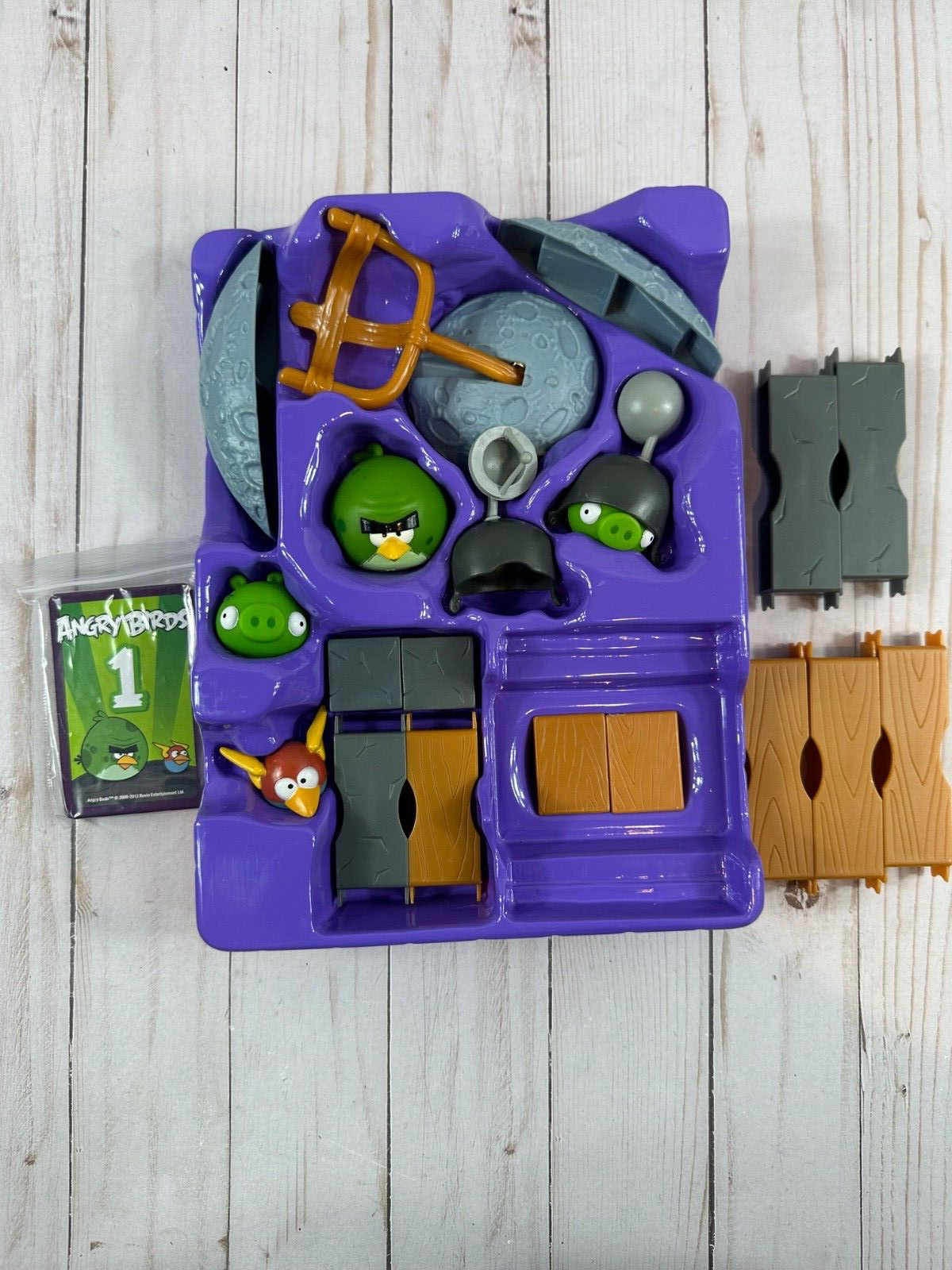 Rare! Angry Birds Space Planet Block Version Game, Mattel, 2012, Complete Set!