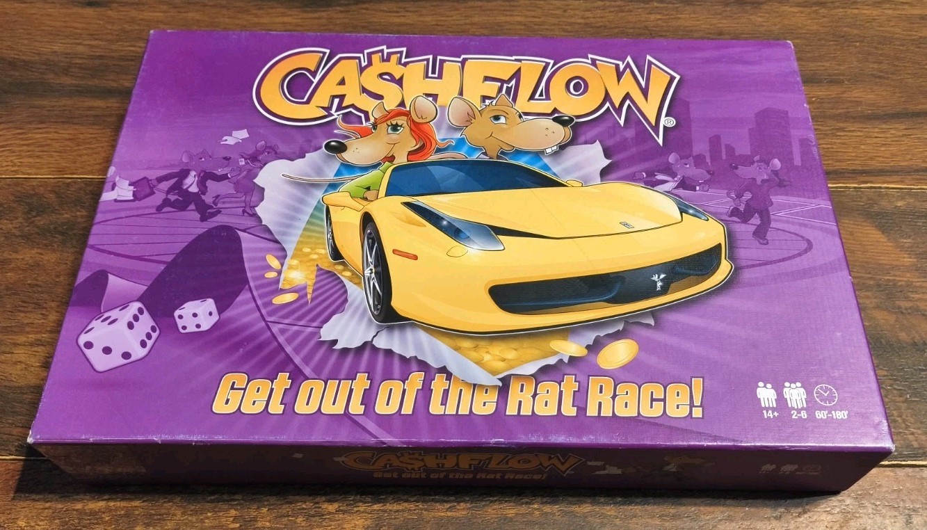 Rich Dad Cashflow 2020 Educational Learning Board Game for 2–6 Players – Purple