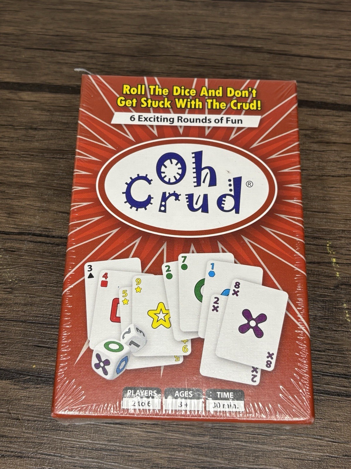 NEW SEALED Oh Crud Family Card & Dice Game for 2-6 Players Ages 8 & Up Ghetti