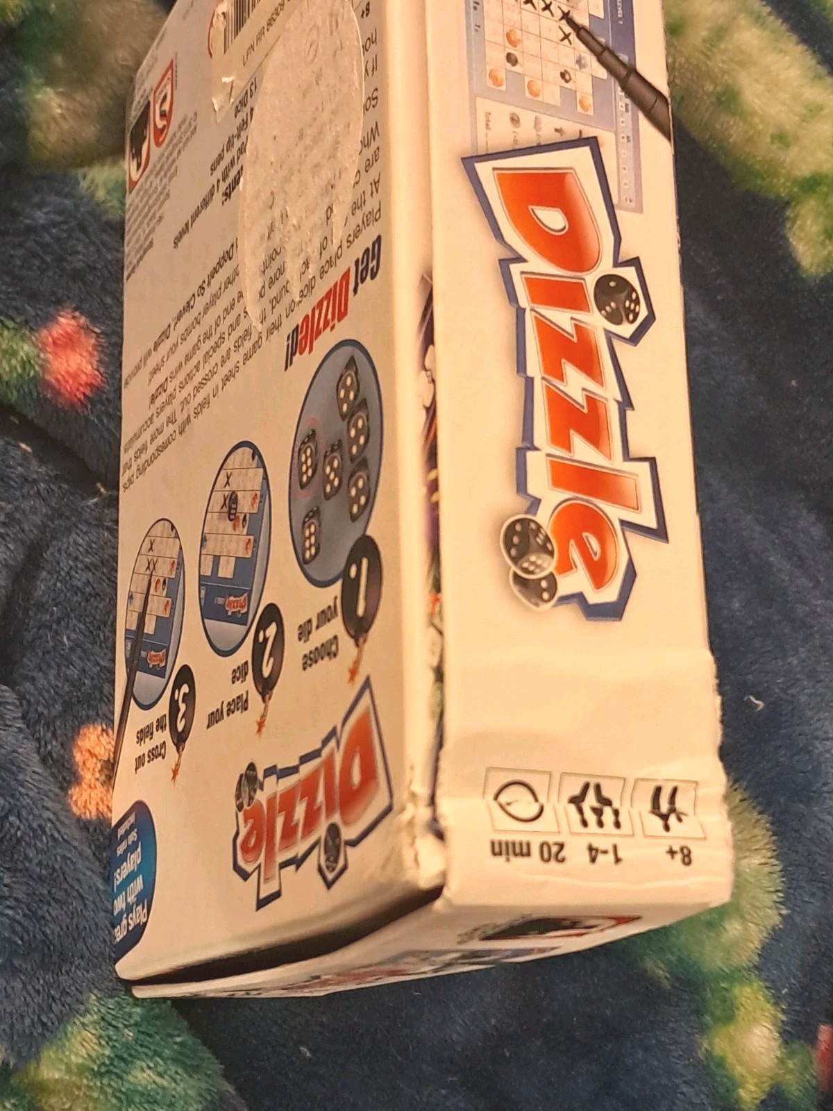 Dizzle Roll & Write Board Game Stronghold Good & Complete Dry Erase Sheets