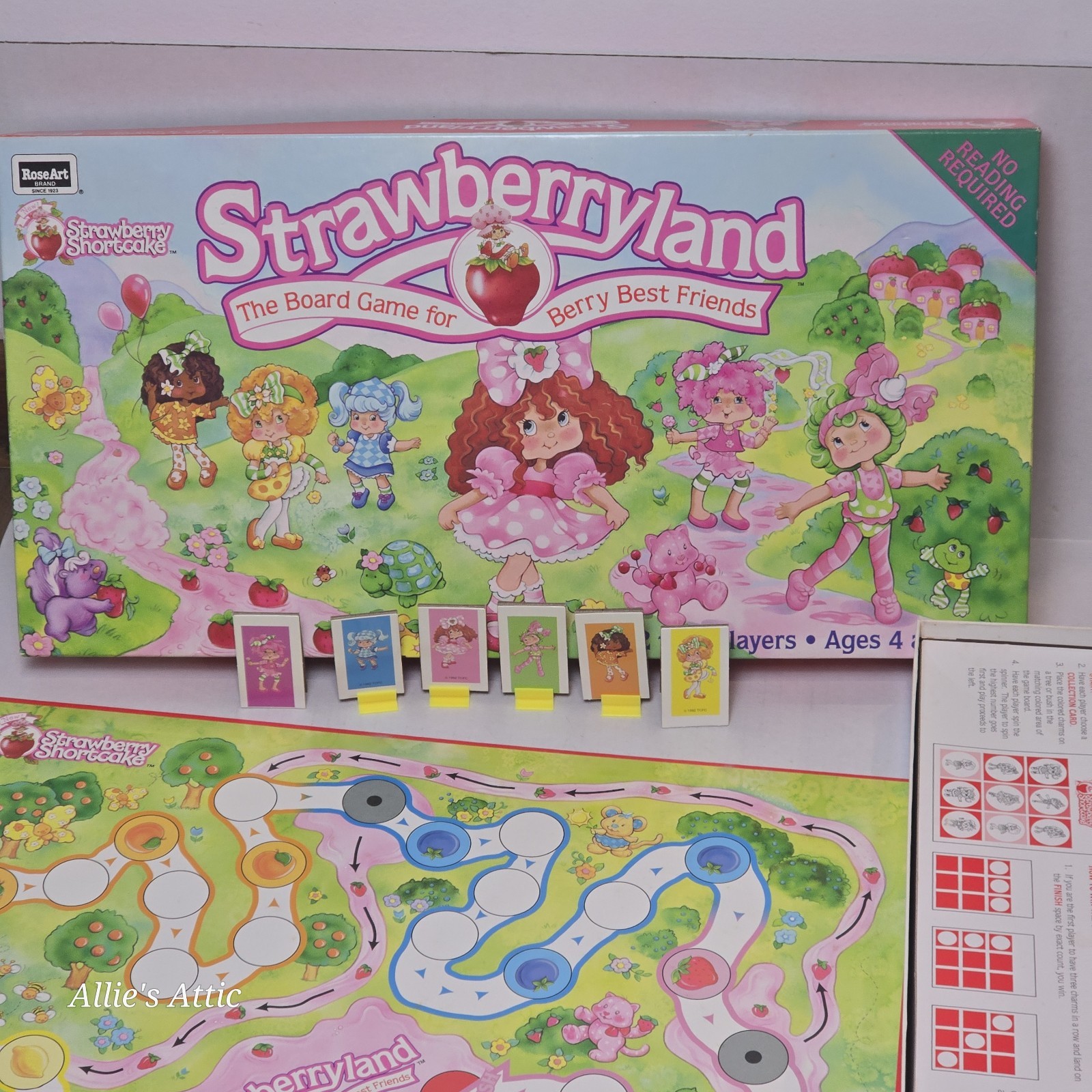 Vintage Strawberry Shortcake Strawberryland Family Board Game Toy COMPLETE 4+