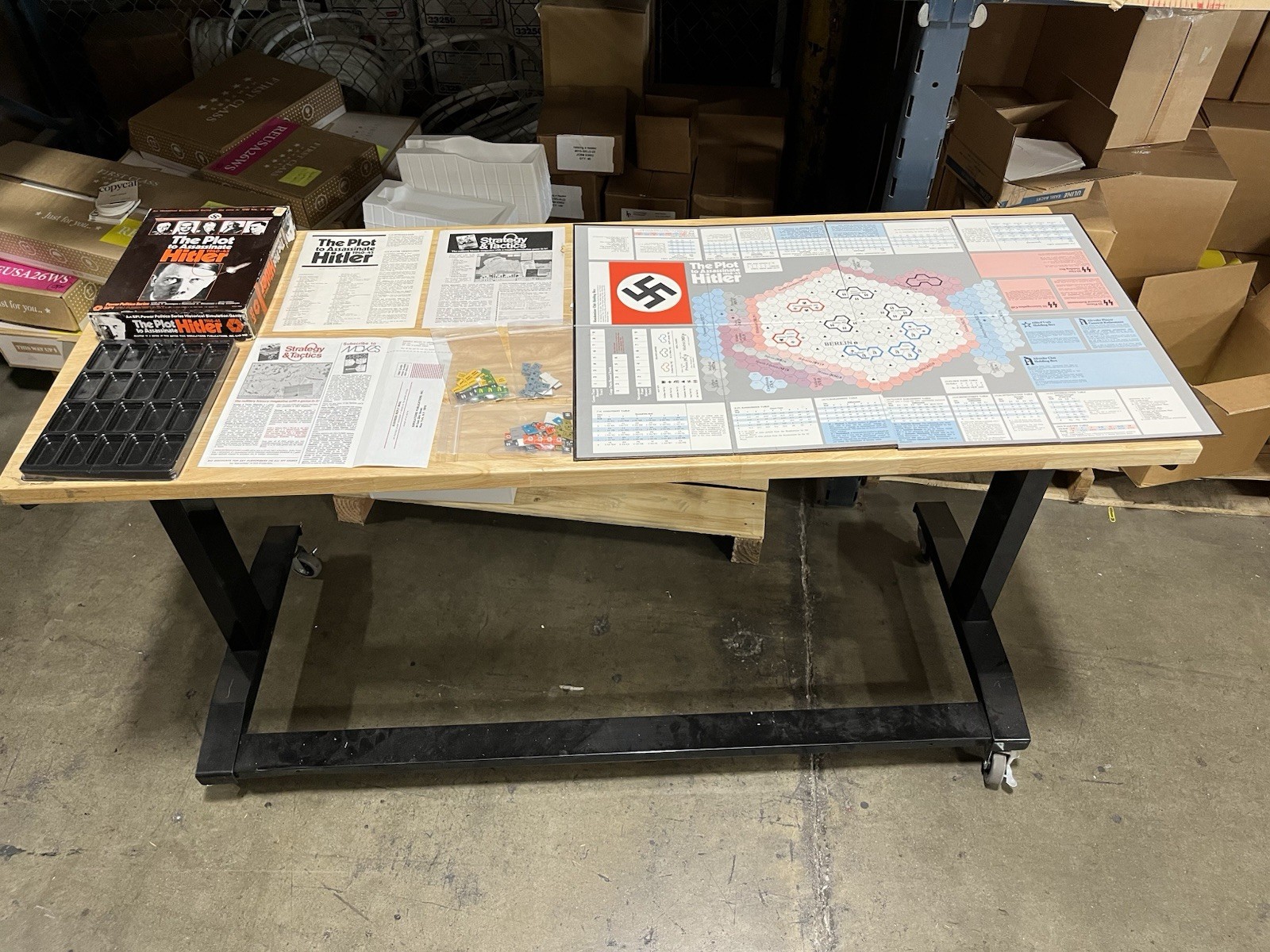 The Plot To Assassinate Hitler Board Game. SPI. Complete. KAS-1030.