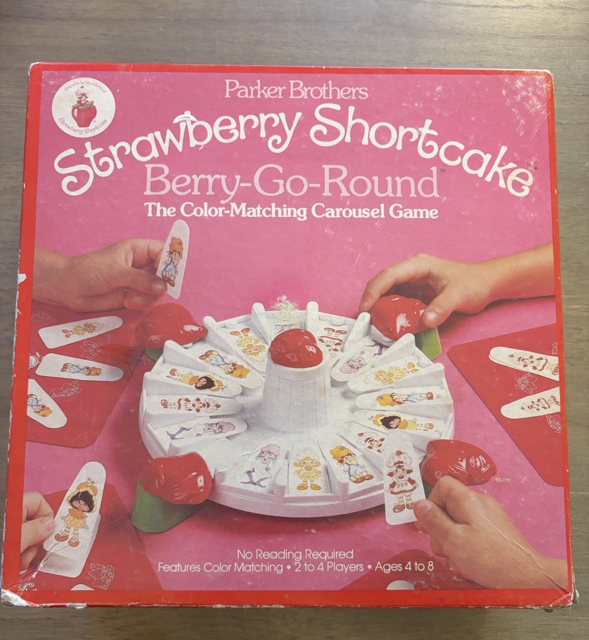 Strawberry Shortcake Vintage 80’s Complete Berry Go Round Game Retro Kids