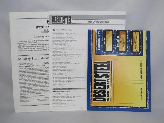 West End Games 1989 – Tank Leader: Desert Steel – Armored Tactics (UNPUNCHED) EX