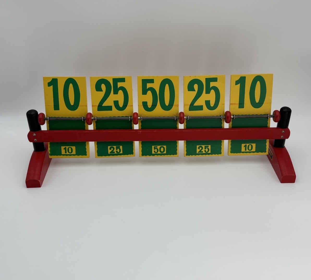 Vintage BRIO Wooden Flip Scorekeeper Table Target Game Counter Sweden MCM Nice!