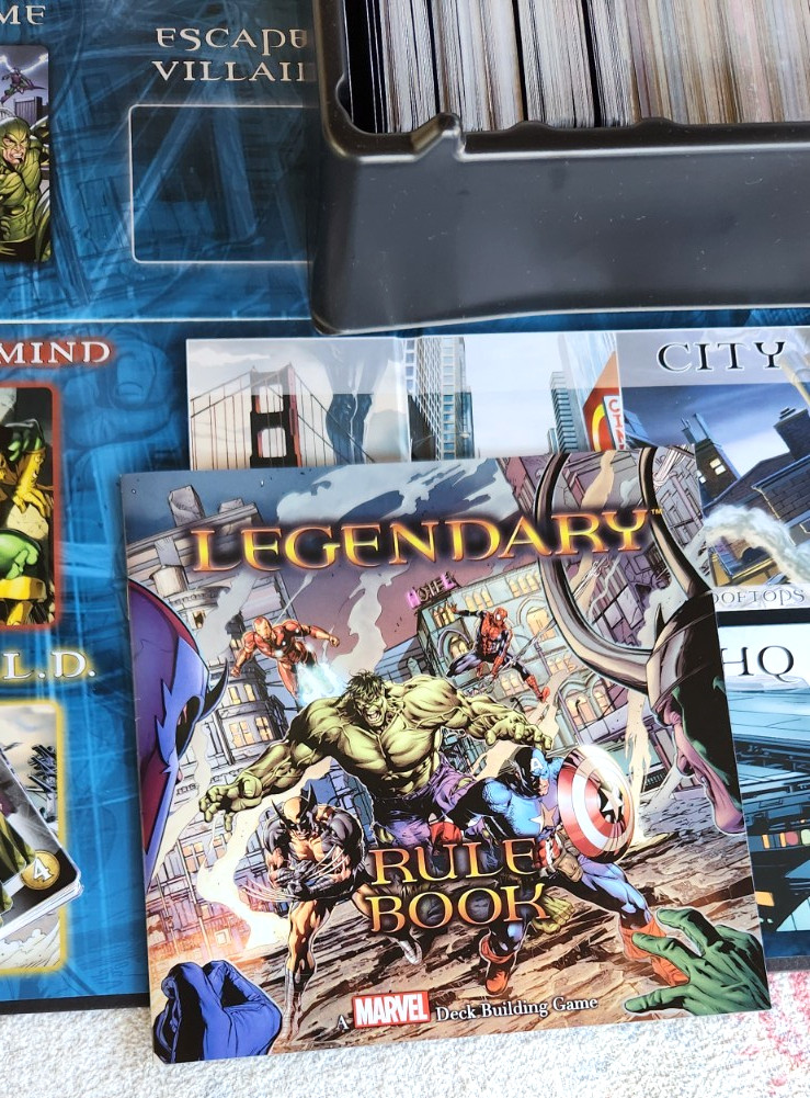 Upper Deck Legendary: A Marvel Deck Building Game Complete Core Game NICE!!