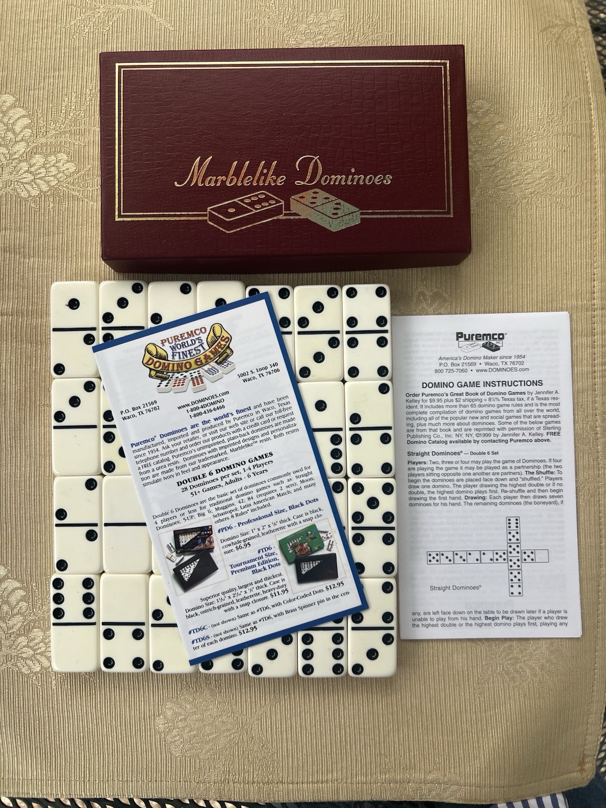 Professional Extra Thick Dominoes by Puremco Cowboy Heritage Association
